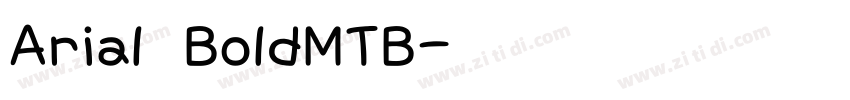 Arial BoldMTB字体转换